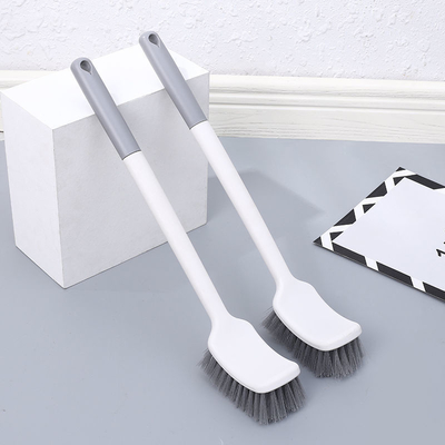 Long Handle Kitchen Scrubber with Ergonomic Rubber Grip